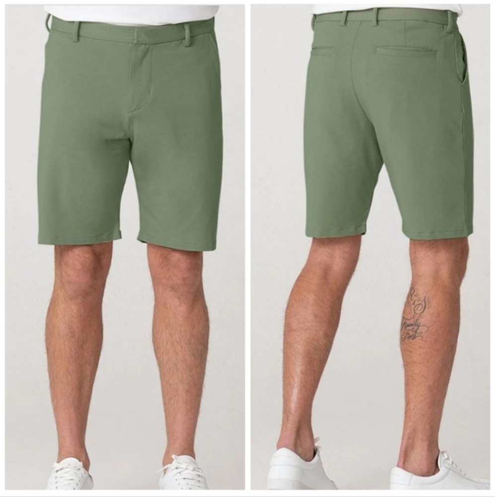 NWT Swet Tailor Everyday Chino Golf Short -Sage Green-Size 30